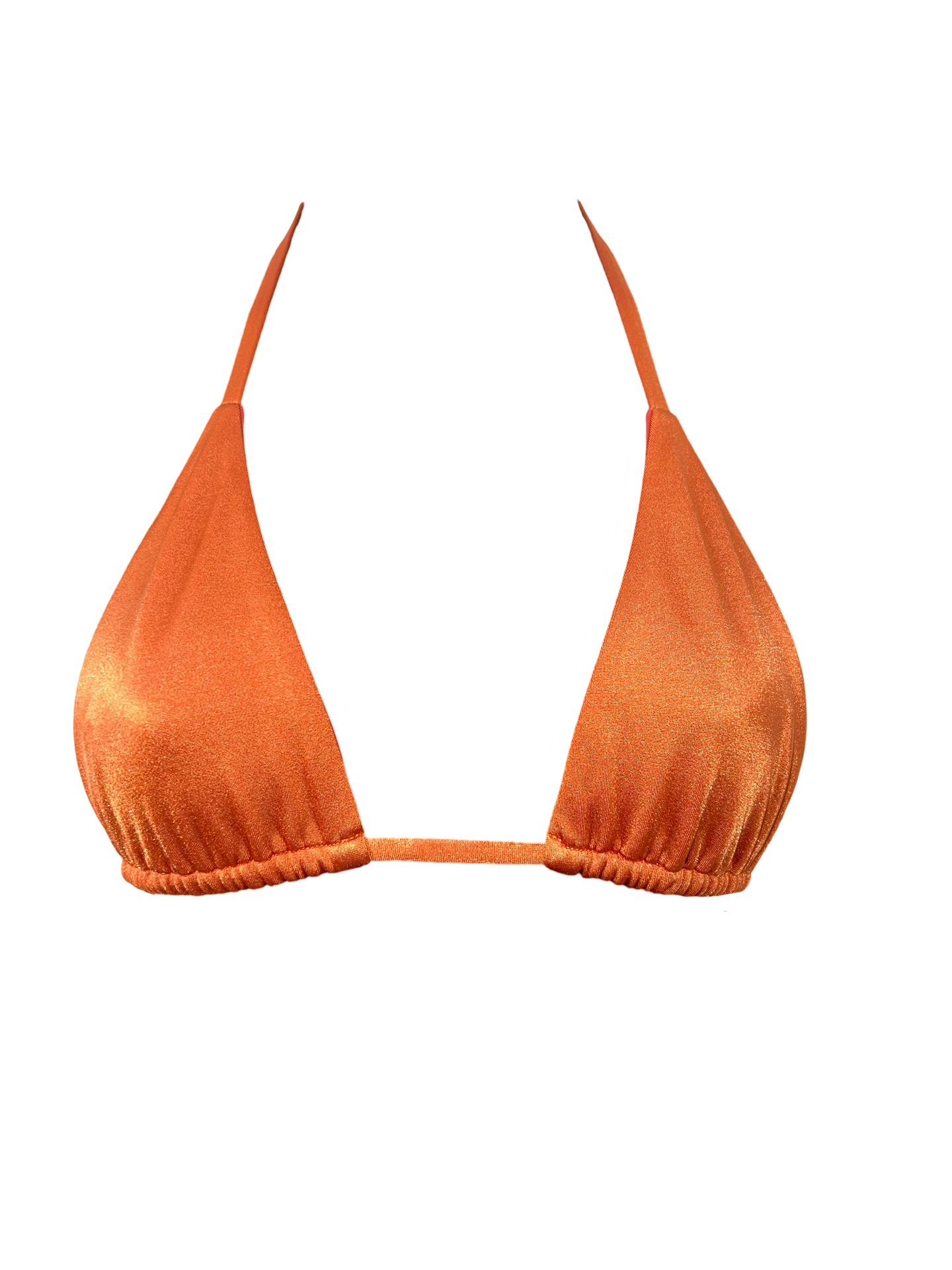 The Classic Triangle Bikini Top - Burnt Orange