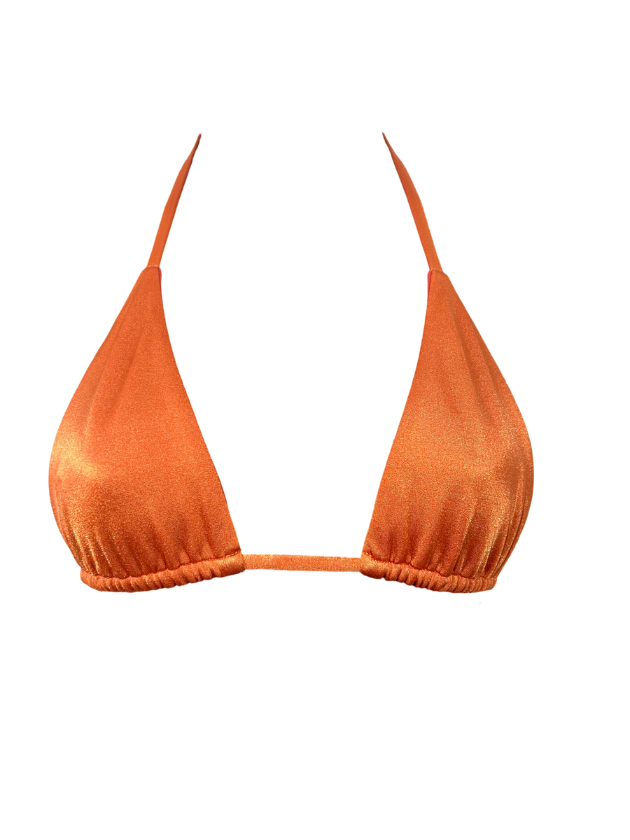 The Classic Triangle Bikini Top - Burnt Orange