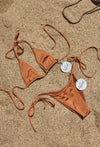 The Classic Triangle Bikini Top - Burnt Orange