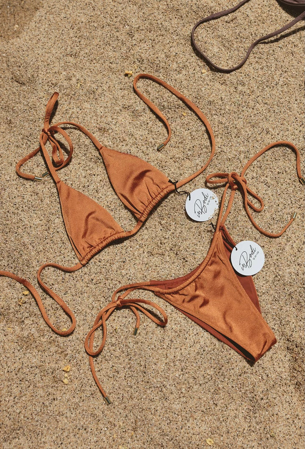 The Classic Triangle Bikini Top - Burnt Orange - inBodi Swim