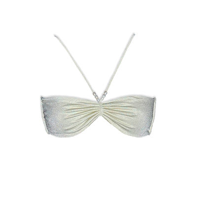 The Pearl Shimmer Bandeau Bikini Top