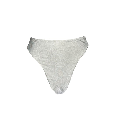 The Pearl Shimmer High Waist Bikini Bottom