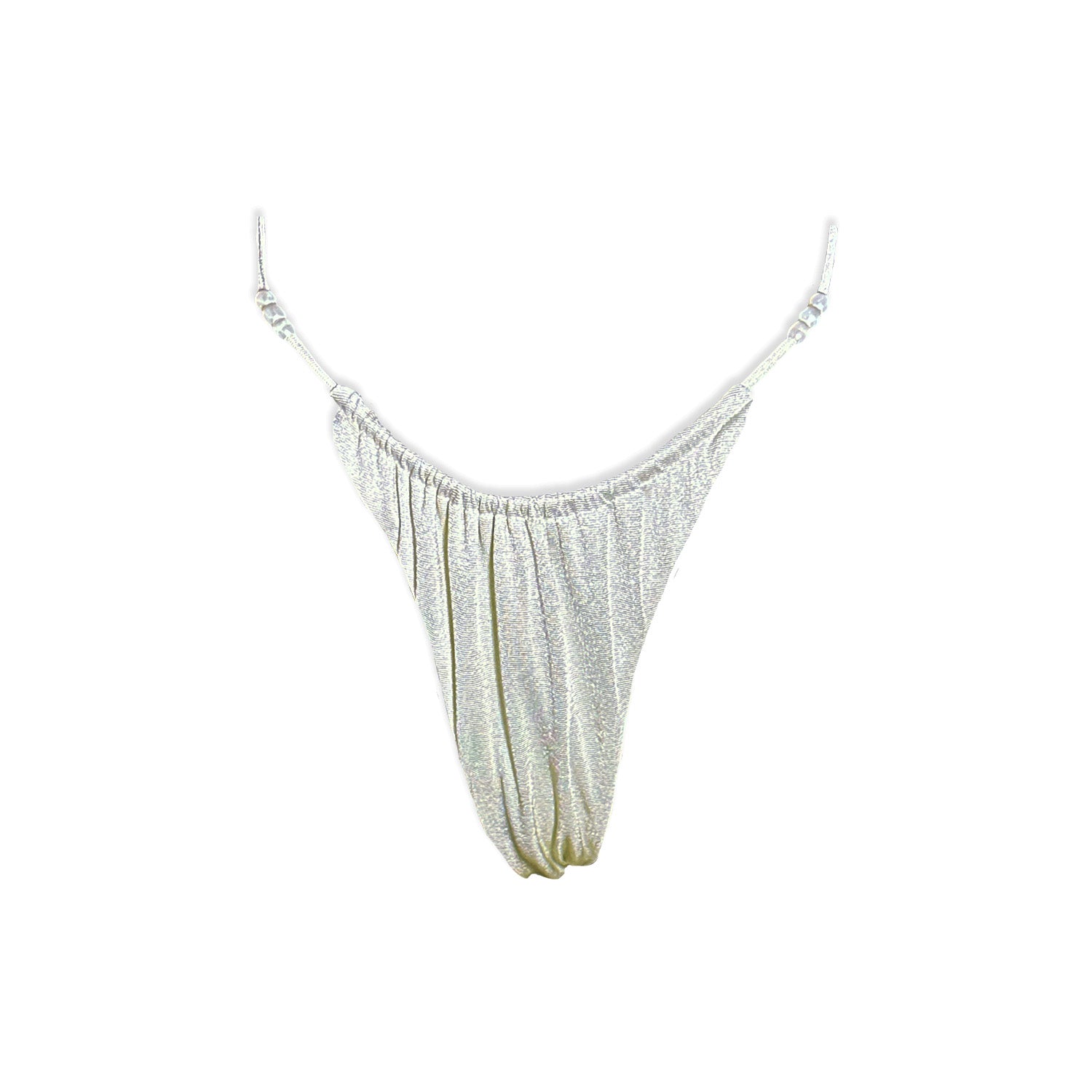 String Triangle Bottom The Pearl Shimmer String Bikini Bottom - inBodi Swim