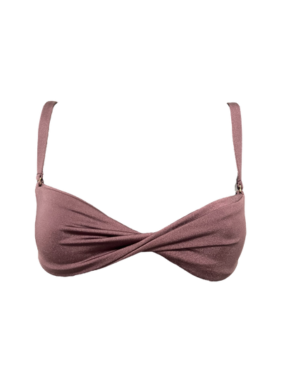 The Classic Bandeau Bikini Top - Espresso