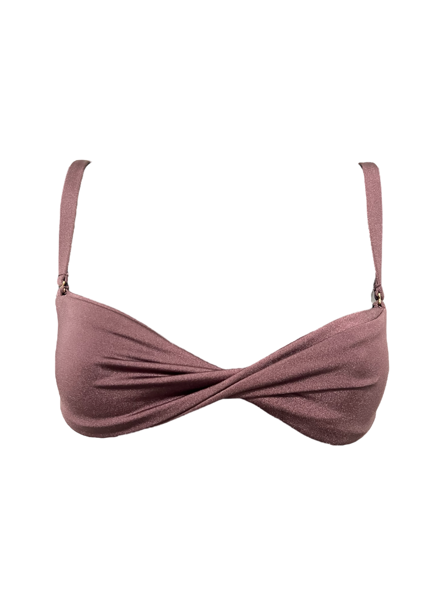 The Classic Bandeau Bikini Top - Espresso