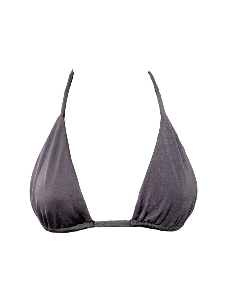 The Classic Triangle Bikini Top  - Black