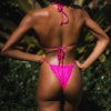 The Pearl Shimmer String Bikini Bottom - Pink