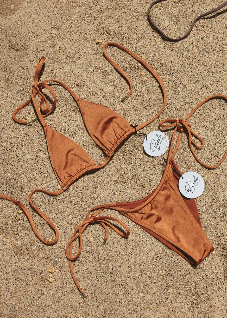 The Classic String Bikini Bottom - Burnt Orange