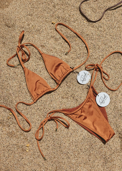 The Classic String Bikini Bottom - Burnt Orange