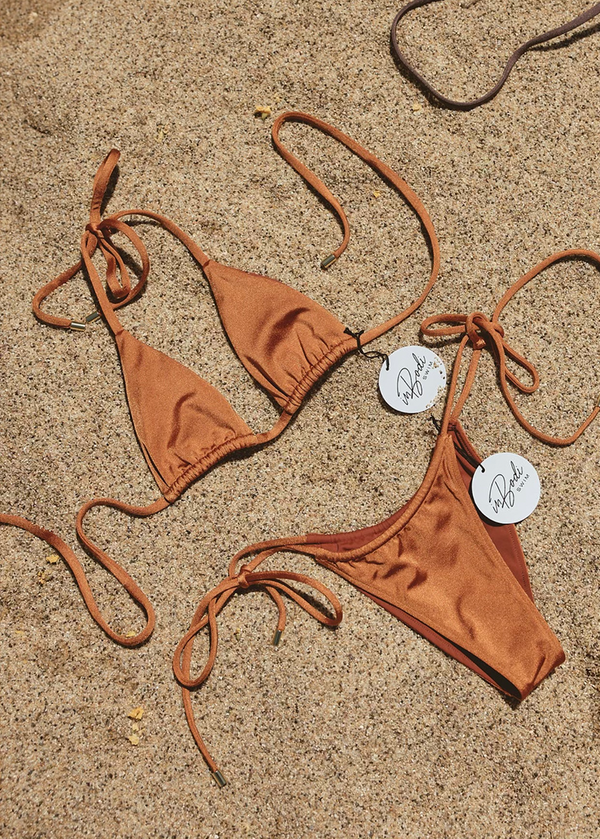 The Classic String Bikini Bottom - Burnt Orange - inBodi Swim