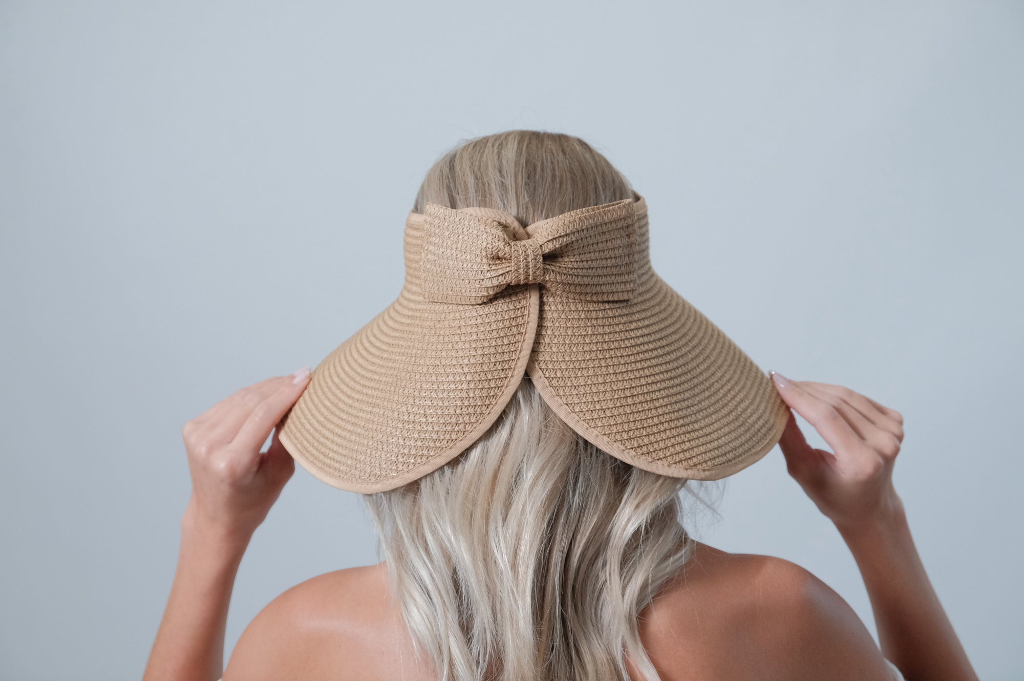 Khaki Wide Brim Visor