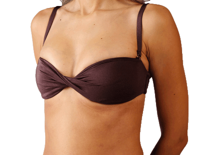 Push up bandeau swim top sales